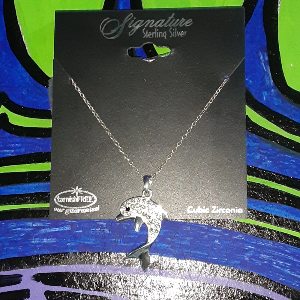 Sterling Silver Dolphin Necklace